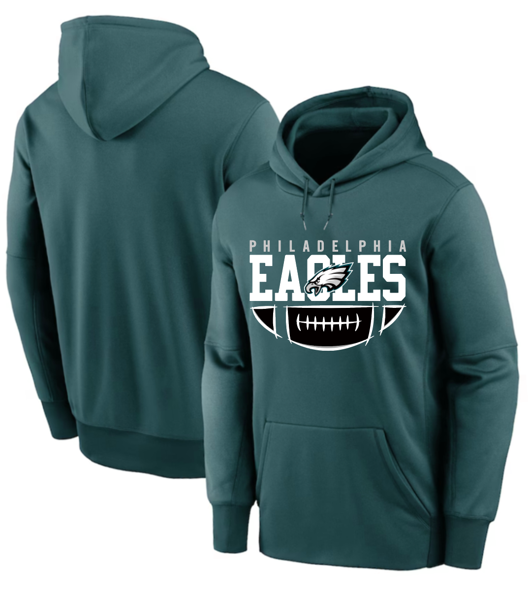 Men 2025 Philadelphia Eagles green hoodie style 12